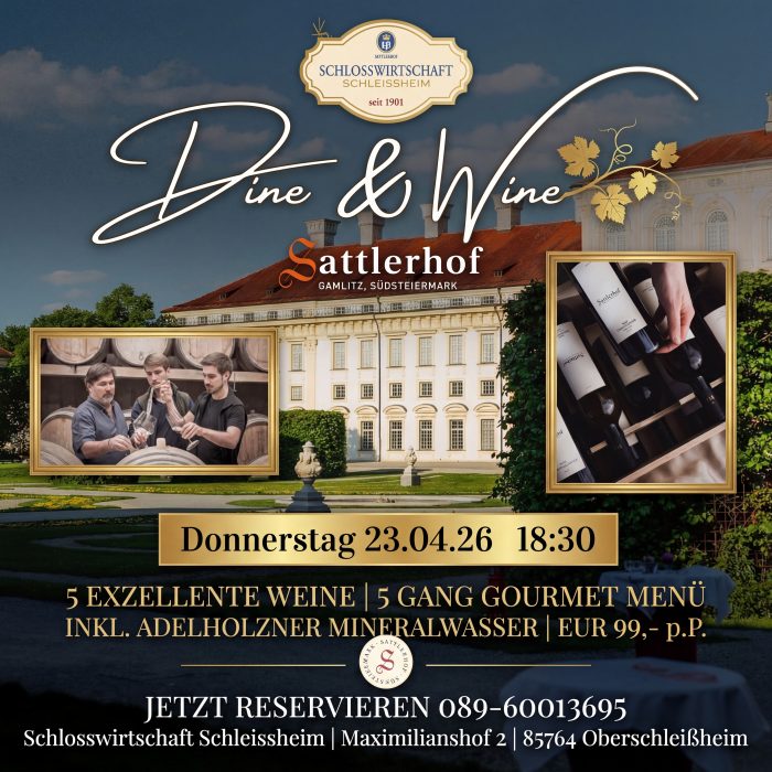 Dine & Wine – Sattlerhof am 23.04.26