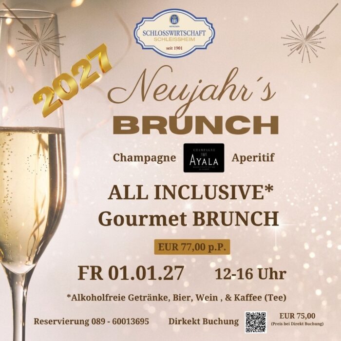 Neujahrs Brunch am 01.01.27 – Schlosswirtschaft Schleissheim