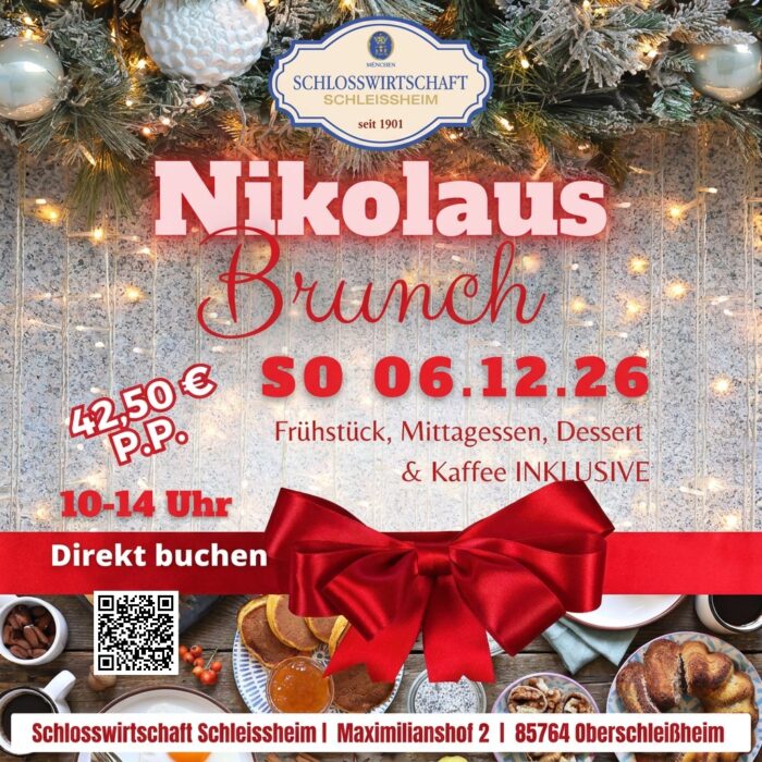 Nikolaus Brunch am 06.12.26 – Schlosswirtschaft Schleissheim